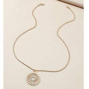 3 for $35 /Round necklace with artificial pearl